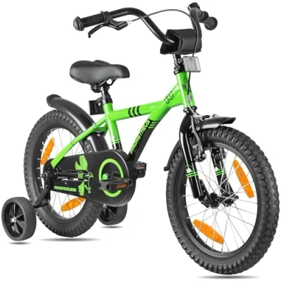 Abbildung von Kinderfahrrad 16 Zoll ab 4 und 5 Jahre mit Stützräder Rücktritt