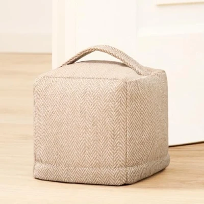 Abbildung von Praknu Bodentürstopper Türstopper Sack Für Boden Waschbarer Bezug Extra Schwer 1Kg (1 St), mit Tragegriff Haus &amp; Büro rutschfesten Pads