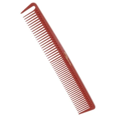 Abbildung von Hercules S&auml;gemann Carbon Haarschneidekamm mit Abteilzahn C9 rot 7&frac12;&quot;