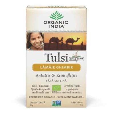 Abbildung von Organic India Tulsi Zitronen Ingwer Tee Bio (25 Beutel) Reform