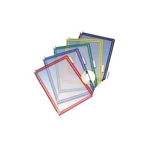 Abbildung von Tarifold Sichttafel A4 weiß 10 Stück mit 5 Aufsteckreitern 50mm