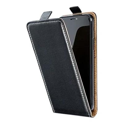 Abbildung von COFI 1453 Flip Case kompatibel mit Xiaomi Redmi Note 13 Pro 4G Handy Tasche vertikal aufklappbar Schutzhülle Klapp Hülle schwarz