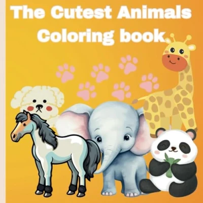Abbildung von The Cutest animals Coloring Book: A Book with various suitable for children aged 3 10