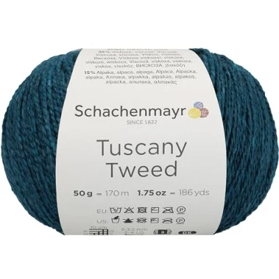 Abbildung von Schachenmayr Tuscany Tweed, 50G Petrol Handstrickgarne