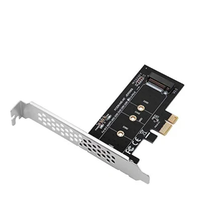 Abbildung von MZHOU M.2 SSD M Key NVME PCIe 3.0 x1 Kartenadapter mit niedriger und vollständiger Halterung Unterstützt 2230, 2242, 2260 2280
