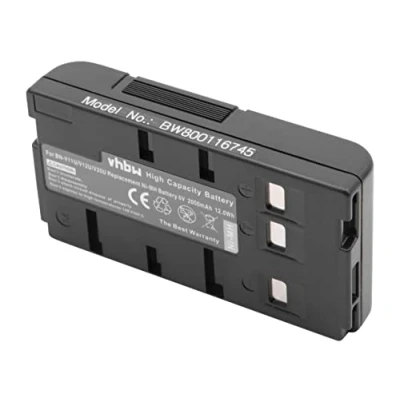 Abbildung von vhbw 1x Akku kompatibel mit Blaupunkt SCR 250, SC 634, ST CC 664, 695, 684, 625 Videokamera Camcorder (2000 mAh, 6 V, NiMH)