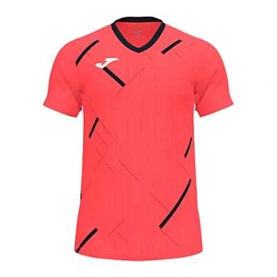 Abbildung von Joma Herren Tiger Iii T Shirt, Fluor schwarz/Koralle, XS EU