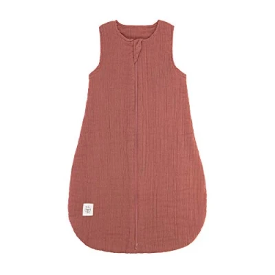Abbildung von LÄSSIG Baby Sommerschlafsack ohne Ärmel Muslin Baumwolle GOTS zertifiziert unisex/Muslin Sleeping Bag nature, Größe 50/56 0 2 Monate
