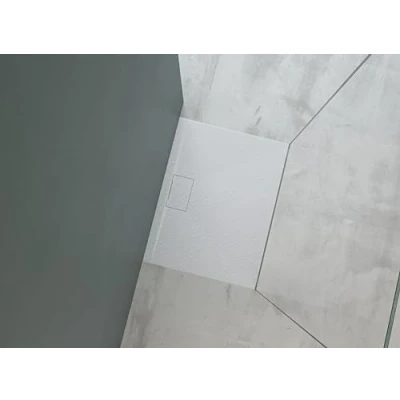 Abbildung von Mai &amp; Duschwanne Mineralguss Duschtasse Superflach G07, Rechteckig,