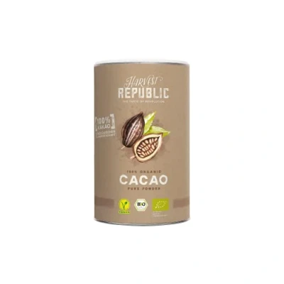 Abbildung von HARVEST REPUBLIC Bio Kakaopulver aus hochwertigen Kakaobohnen Perfekt für Smoothie Bowls, Porridge und Frühstücksbowls 100% echter Kakao ohne zugesetzten Zucker (125 g)