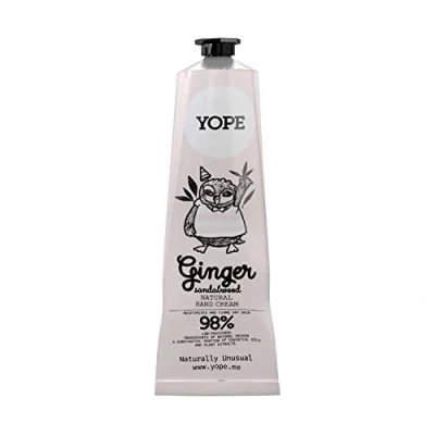Abbildung von Yope natürliche Handcreme 98% aus natürlichen Zutaten Ingwer &amp; Sandelholz Shea Butter Vegan 100 ml