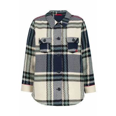 Abbildung von Ulla Popken Leichte Jacke, Damen, Größe: 46/48, Navy blue multi