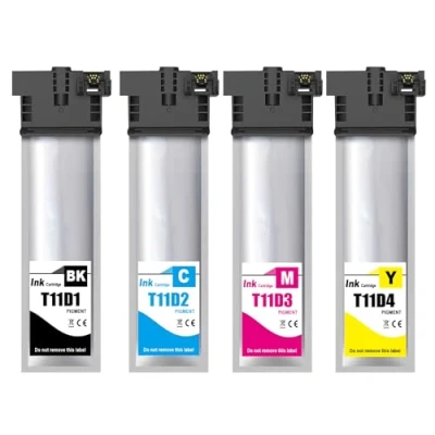 Abbildung von SHUOLEI T11D Patronen Kompatibel mit Epson T11D1 T11D2 T11D3 T11D4 Druckerpatronen Multipack für Workforce Pro WF C5390DW/WF C5390DN/WF C5890DWF/WF C5890DWF BAM/WF C5390DW BAM(4 Pack)