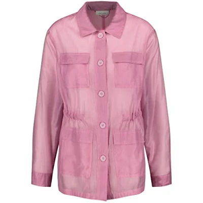 Abbildung von Gerry Weber Damen Semitransparente Blazerjacke Langarm, Manschetten unifarben Lilas 38