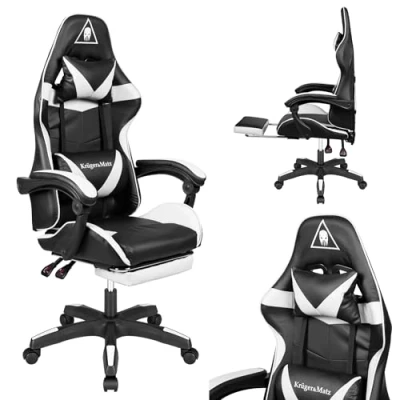 Abbildung von Krüger&amp;Matz Gaming Stuhl GX 150 KM0790 BW, Schwarz Weiß