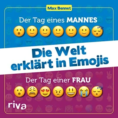 Abbildung von Die Welt erklärt in Emojis: Der Tag eines Mannes / einer Frau