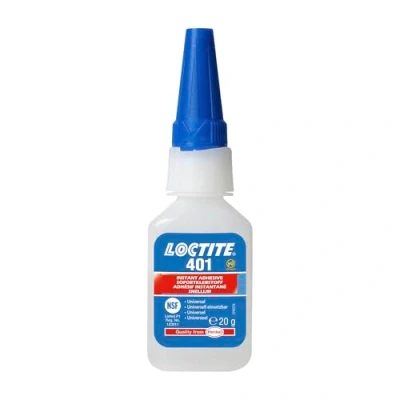 Abbildung von LOCTITE 401, universell einsetzbarer Flüssigkleber, hochfester Kleber für schnelle Reparaturen, schnell härtender Cyanacrylat Sekundenkleber viele Materialien, 1x20g