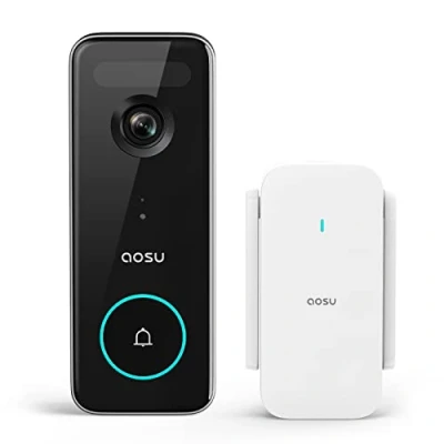 Abbildung von AOSU Drahtlose Türklingel mit Kamera, HD 5MP Video Smart Doorbell WiFi 5/2.4GHz Radar Detektor, Keine monatlichen Gebühren, 180 Tage Batterielaufzeit,