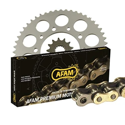 Abbildung von Kettensatz Kettenkit AFAM 428 R1 G kompatibel mit/passend für Suzuki GN 125 NF41A 1994 1996