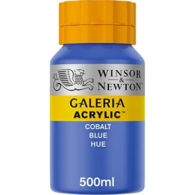Abbildung von Winsor &amp; Newton 2150179 Galeria Acrylfarbe, hohe Pigmentierung, lichtecht, buttrige Konsistenz, 500 ml Topf Kobaltblau