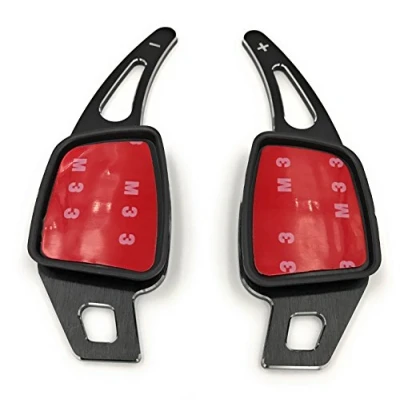 Abbildung von H Customs Schaltwippen Verlängerung Shift Paddle Alu Schwarz kompatibel mit A4(2017) A5(2017) Q7(2016 2019) TT(2015 TTS(2016