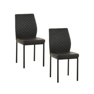Abbildung von HTI Living Esszimmerstuhl 2er Set Antikanthrazit Tromi (Set, 2 St), Küchenstuhl