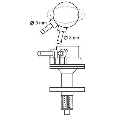 Abbildung von QUINTON HAZELL QFP141 Kraftstoffpumpe mechanisch OPEL: Manta B CC, GT Coupe, Rekord C Limousine