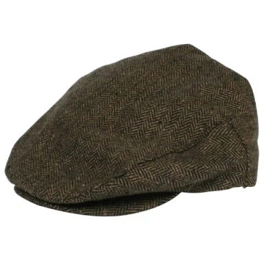 Abbildung von Brixton Herren Schiebermütze Hooligan brown/khaki herringbone, S 112 00005