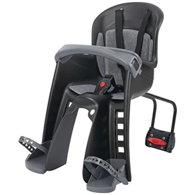 Abbildung von POLISPORT 8632800007 BILBY JUNIOR FF Vordersitz für Fahrräder mit 26&#039;&#039; bis 29&#039;&#039; Rädern geeignet Kinder einem Gewicht zwischen 9 und 15 kg Rahmenverankerung en Color Schwarz/Dunkelgrau