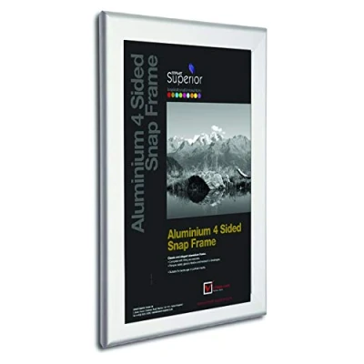 Abbildung von Seco Schnapp Rahmen, Aluminium, 4 seitig, 32 mm, 30&quot; x 40&quot; Silberfarben