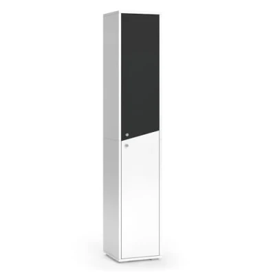 Abbildung von Vicco Badschrank Irida, Anthrazit/Weiß, 30 x 192 cm