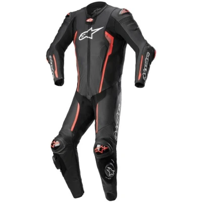 Abbildung von ALPINESTARS 3150122 1231 48 Lederkombi, 1 Teiler Rot, weiß, schwarz, mehrfarbig