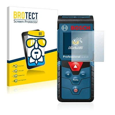 Abbildung von BROTECT Schutzglas für Bosch GLM 40 Professional Schutzfolie Panzer Folie Glas [Extrem Kratzfest 9H, Anti Fingerprint, Ultra Transparent]