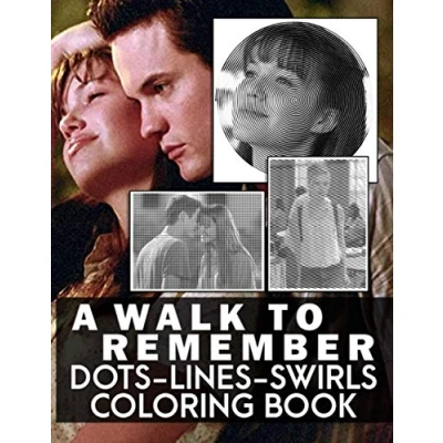 Abbildung von A Walk To Remember Dots Lines Swirls Coloring Book: Stress Relief Activity Diagonal Books For Adult