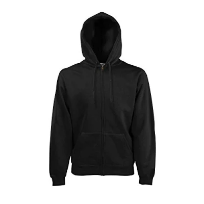 Abbildung von Fruit of the Loom Hooded Sweat Jacket Modell 2013 / Black, L L,Black