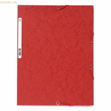 Abbildung von Exacompta Eckspannmappe A4 mit Klappen Karton 400g/qm rot