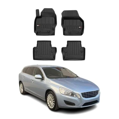 Abbildung von OMAC Gummi Fußmatten kompatibel mit Volvo V70 2007 2016 Premium TPE 3D Automatten 4tlg