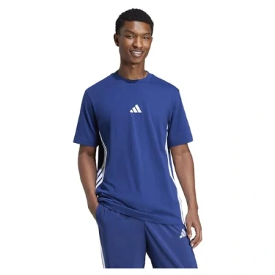 Abbildung von adidas Herren T Shirt M 3S SJ T, Blau Dk/Weiß, 56