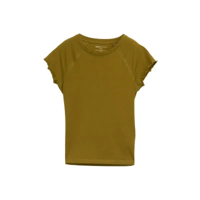Abbildung von TOM Tailor Denim Raglan Tshirt basic, Damen, Größe: Large, Warm moss green