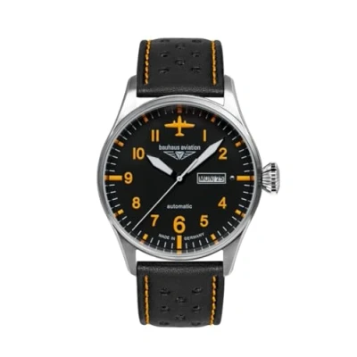 Abbildung von bauhaus Automatikuhr Flight Control 2766 5, Armbanduhr, Herrenuhr, Made in Germany, Mechanische Uhr, analog, Tag