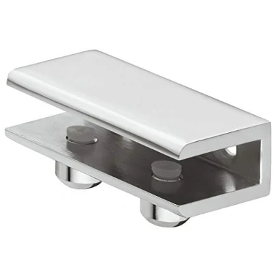 Abbildung von Gedotec Glasbodenträger Chrom poliert Wand Halterung 1 Stück Klemmtablarträger Glastablarträger Tablardicke 8 10 mm für Regalbrettern Befestigung Regalbefestigung