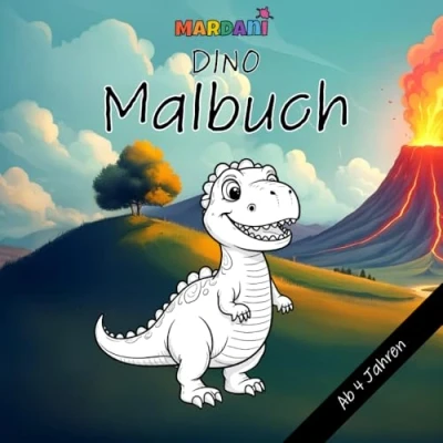 Abbildung von Das große Dino Malbuch 66 aufregende Dinosaurier Motive zum Ausmalen jeden Alters