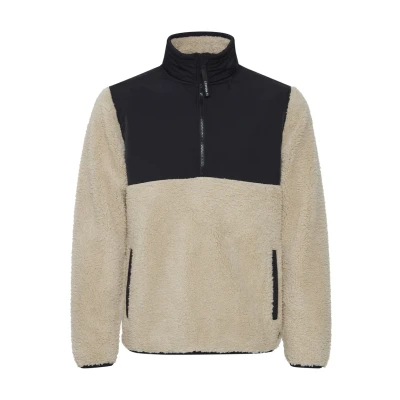 Abbildung von 11 Project PIET Ziptroyer Fleecepullover, Herren, Größe: 3XL, Oatmeal