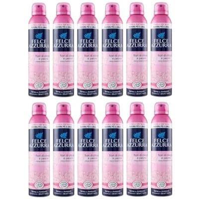 Abbildung von 6er Pack Felce Azzurra Fiori di Ciliegio e Peonia Deodorante Ambienti,Lufterfrischer Spray Raumsprays Kirschblüten und Pfingstrose 250ml