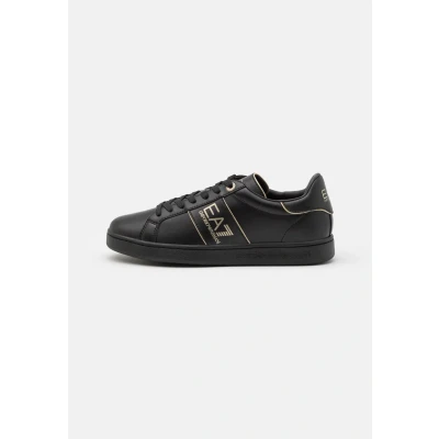 Abbildung von EA7 Emporio Armani Classic Unisex Sneaker low, Größe: 42 2/3, Triple black/gold Schuhe