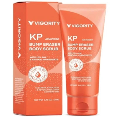 Abbildung von Kp Bump Eraser Body Scrub, Keratosis Pilaris Treatment, Strawberry Legs Treatment for Women, Eraser, Scrub Women &amp; Men Exfoliation 8.45OZ