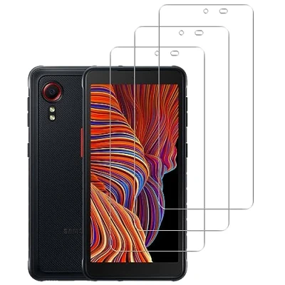 Abbildung von Vuciya Screen Protector for Compatible with Samsung Galaxy Xcover 5 Tempered Glass Film 9H Hardness Pack of 3 HD Clear Bubble Free Anti Kratzen