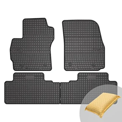 Abbildung von FROGUM EL Toro Gummimatten Ganzjähriges Set von Autofussmatte Auto Fußmatten für Mazda 5 I 2005 2010, Premacy II 2010 Beständiges Gummi Material 1,5cm Schutzkante