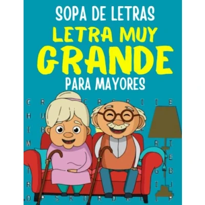 Abbildung von Sopa de Letras Letra Muy Grande para Mayores: Sopas en Espanol Grande, Crucigramas abuelos, Spanish Crossword Puzzles, Pasatiempos Adultos