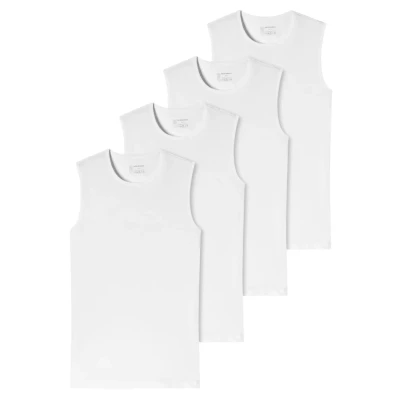 Abbildung von Schiesser 4ERPACK Unterhemd/shirt, Herren, Größe: XXL, Weiß